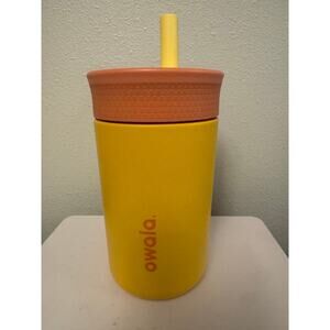 Owala Kids 12 oz. stainless steel tumbler NWOT yellow and orange
